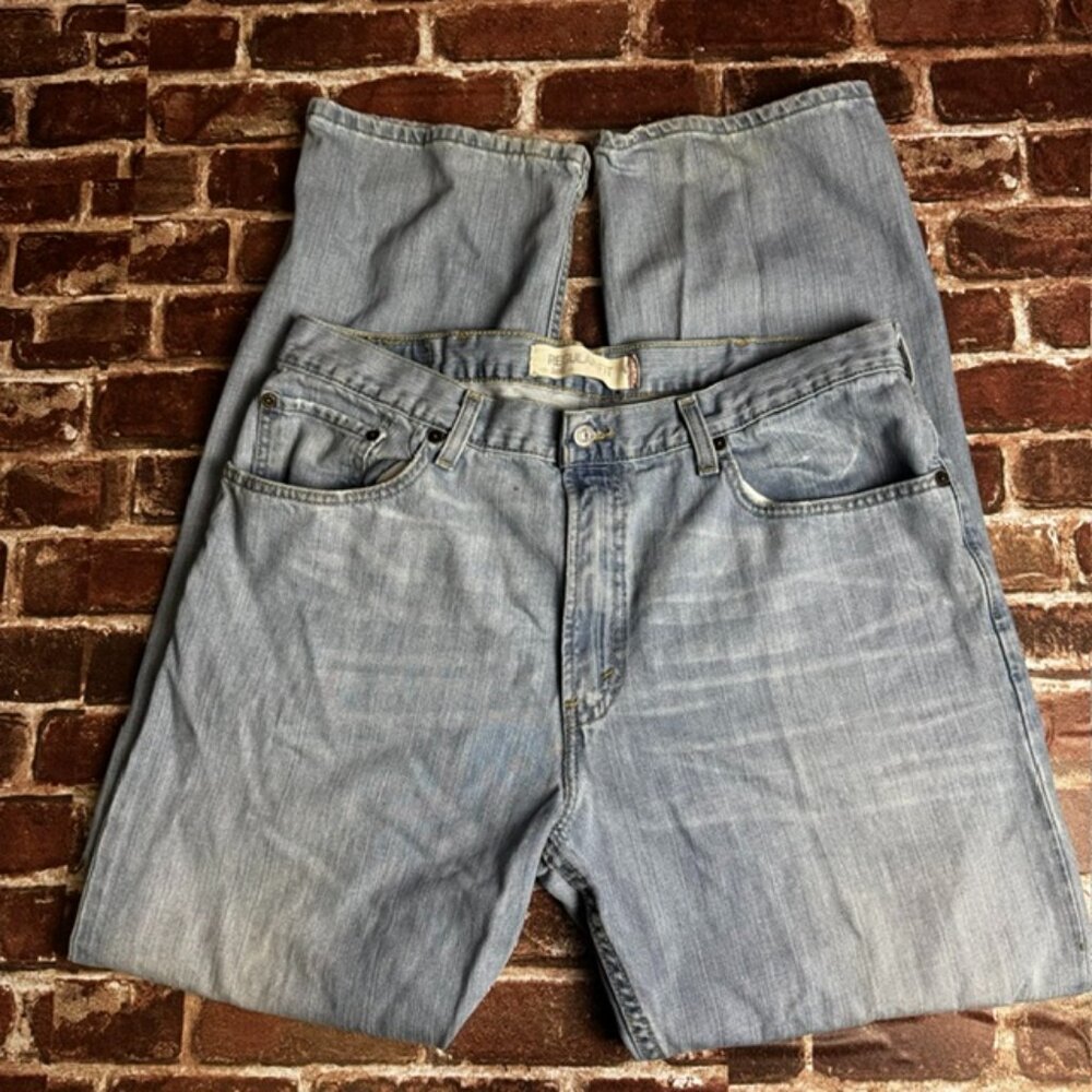 505 Relaxed Fit Levis, 38x32, Men's Denim, Light Wash